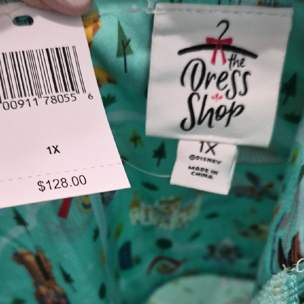 Disney Dress Shop Dress Disneyland Park Icons Size 1x NWT - Picture 2 of 4